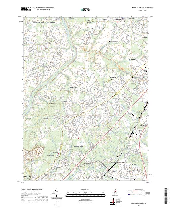 USGS Topographic Map – Monmouth Junction