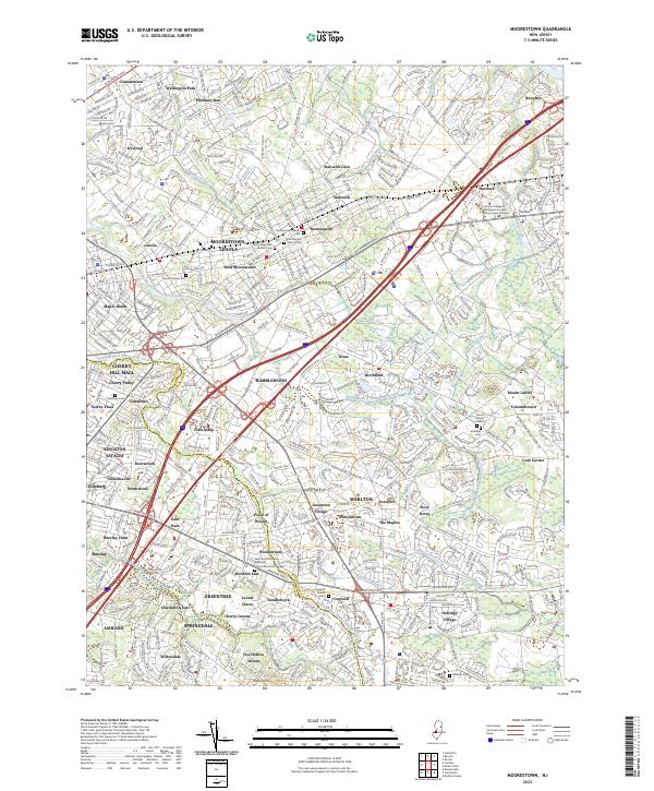 USGS Topographic Map – Moorestown