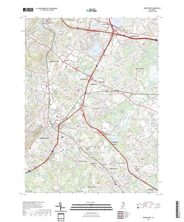 USGS Topographic Map – Morristown