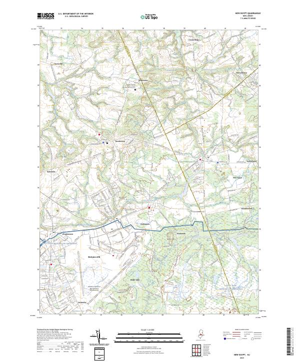 USGS Topographic Map – New Egypt