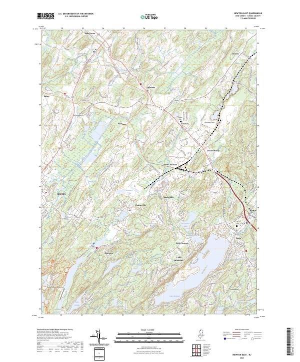USGS Topographic Map – Newton East