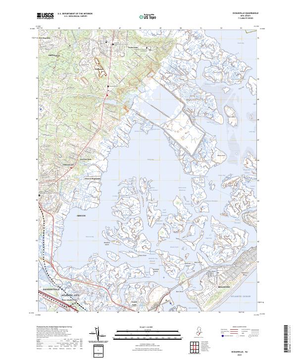 USGS Topographic Map – Oceanville