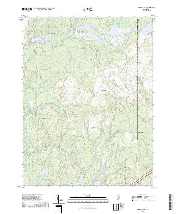 USGS Topographic Map – Oswego Lake