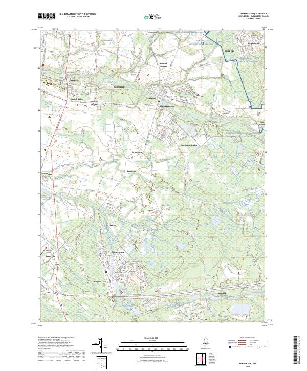 USGS Topographic Map – Pemberton
