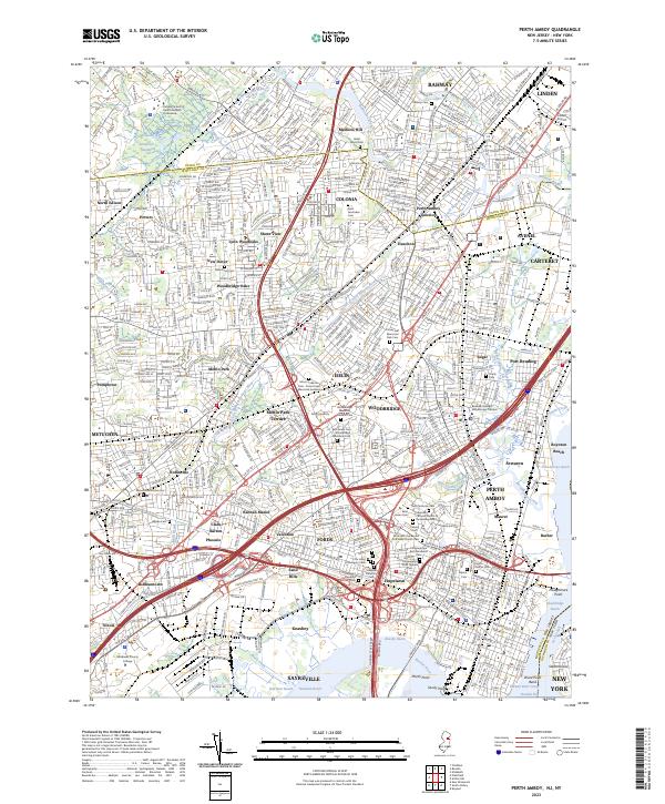 USGS Topographic Map – Perth Amboy