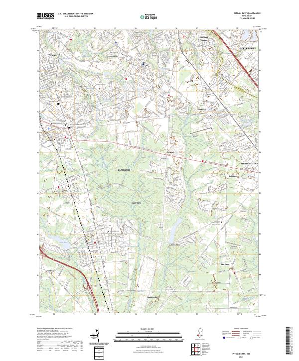 USGS Topographic Map – Pitman East
