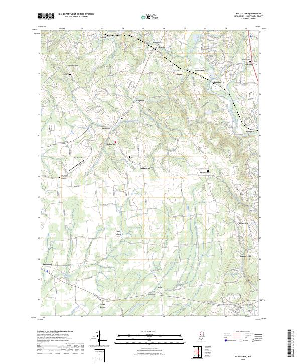 USGS Topographic Map – Pittstown