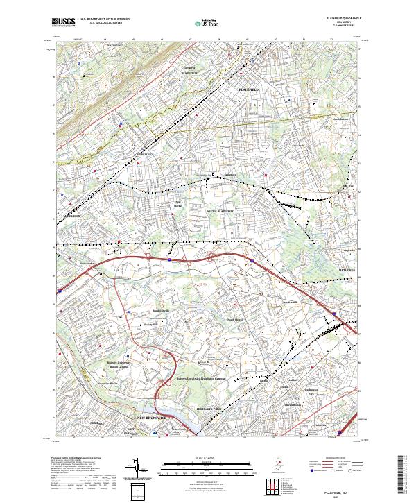 USGS Topographic Map – Plainfield