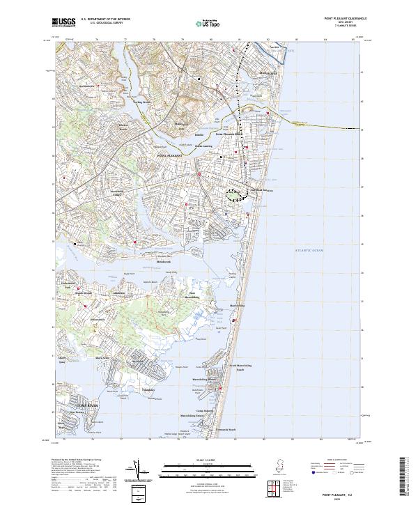 USGS Topographic Map – Point Pleasant