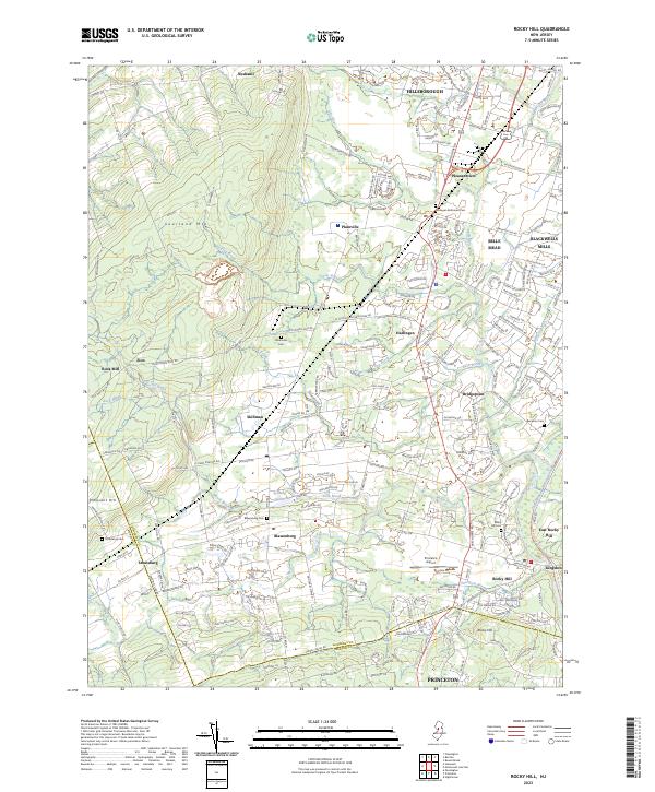 USGS Topographic Map – Rocky Hill