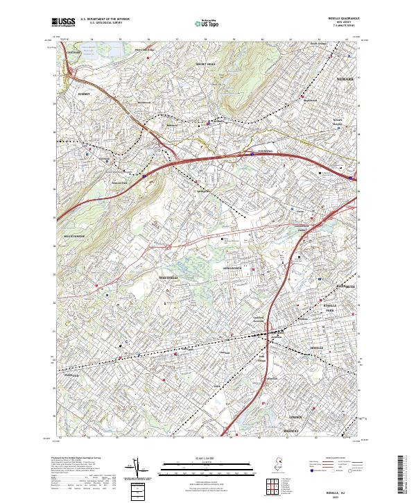 USGS Topographic Map – Roselle