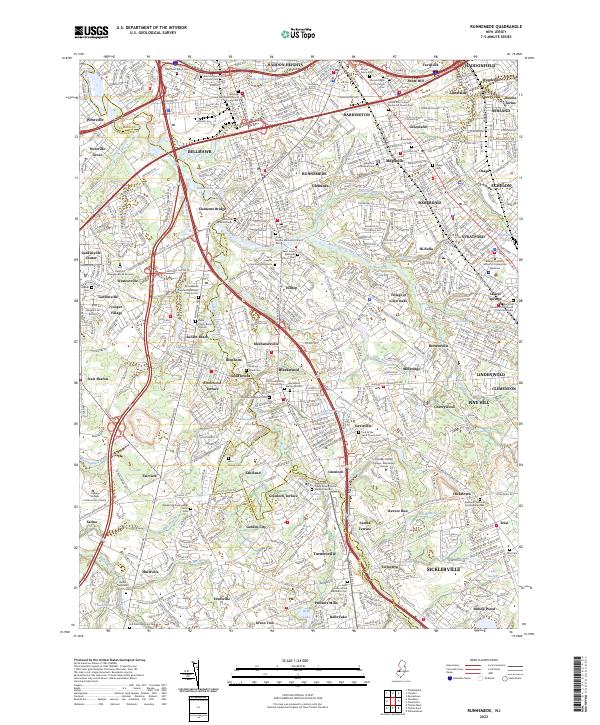 USGS Topographic Map – Runnemede