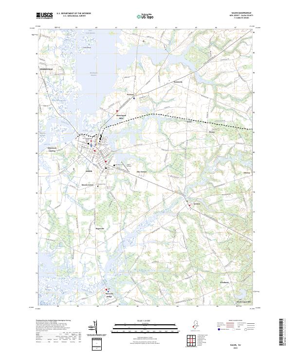 USGS Topographic Map – Salem