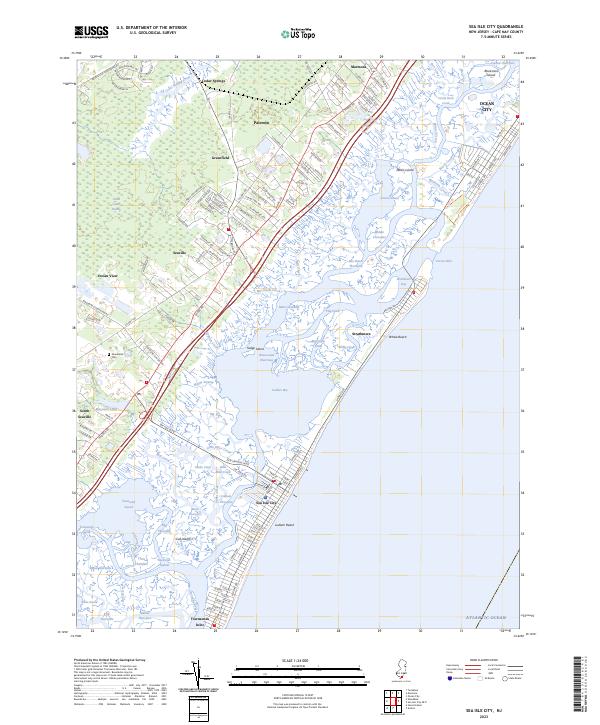 USGS Topographic Map – Sea Isle City