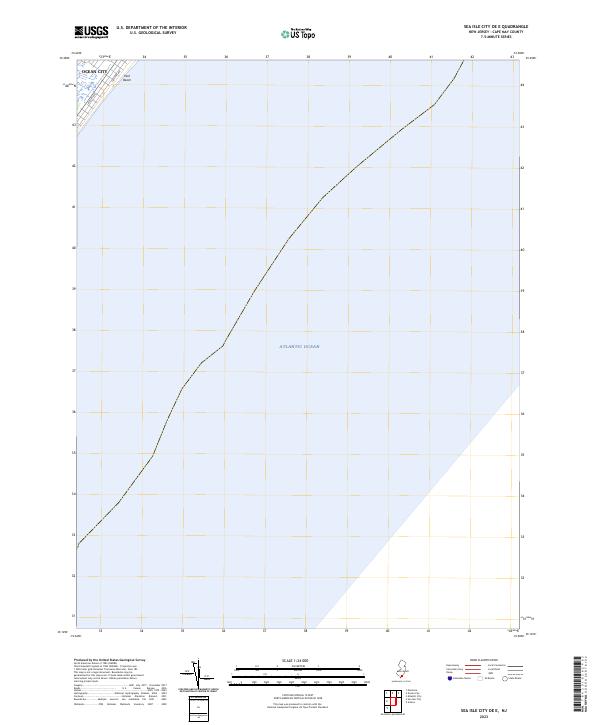 2023 Map of Sea Isle City OE E, 2023 Print