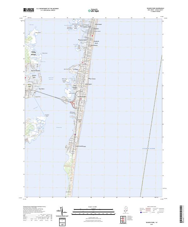 USGS Topographic Map – Seaside Park