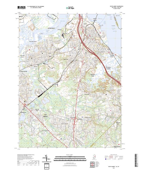 USGS Topographic Map – South Amboy