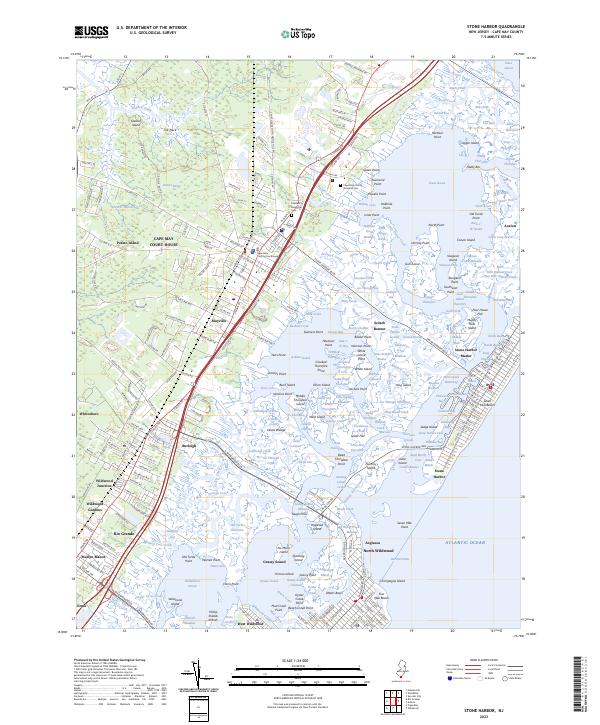 USGS Topographic Map – Stone Harbor