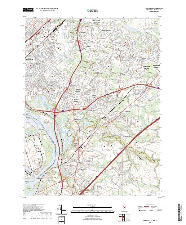 USGS Topographic Map – Trenton East