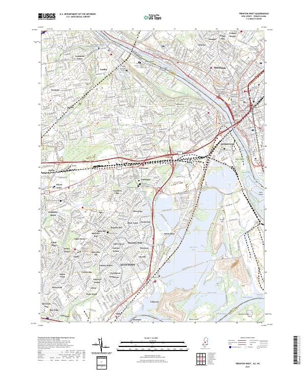 USGS Topographic Map – Trenton West