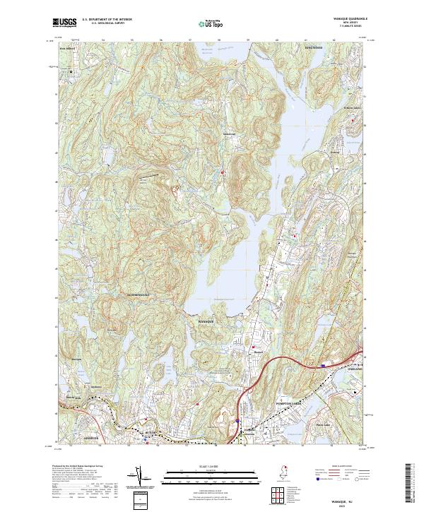 USGS Topographic Map – Wanaque