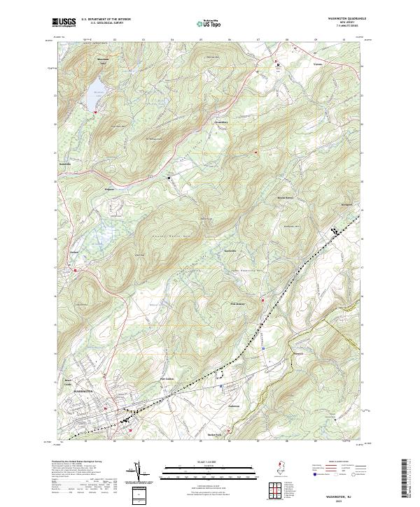 USGS Topographic Map – Washington
