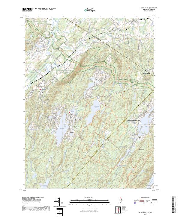 USGS Topographic Map – Wawayanda