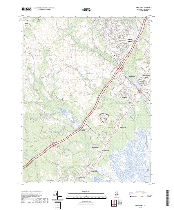 USGS Topographic Map – West Creek