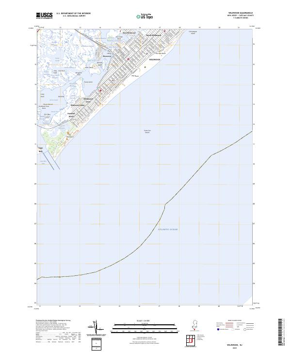 USGS Topographic Map – Wildwood