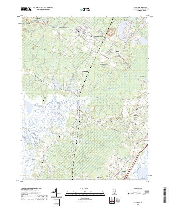 USGS Topographic Map – Woodbine