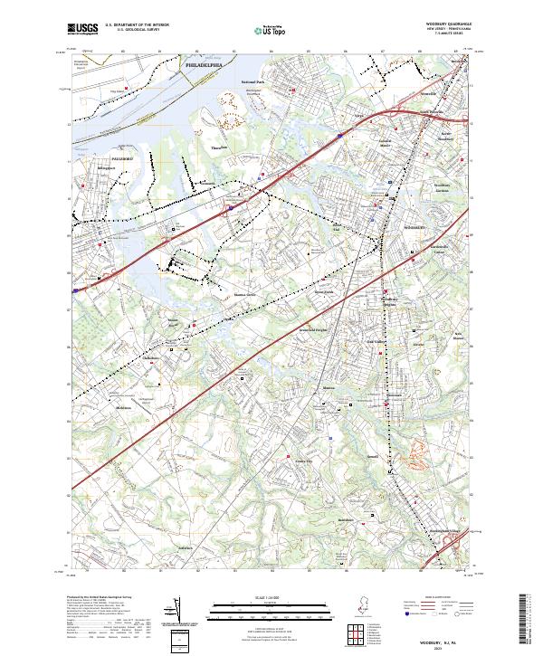 USGS Topographic Map – Woodbury