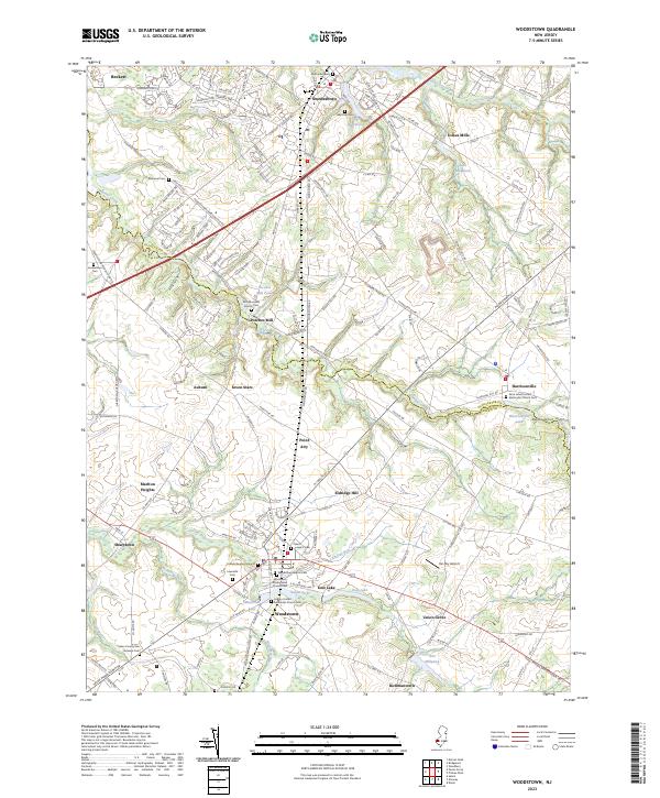 USGS Topographic Map – Woodstown