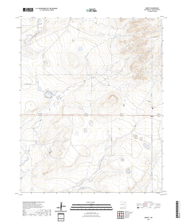 USGS Topographic Map – Abbott