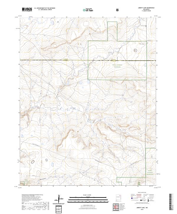 USGS Topographic Map – Abbott Lake
