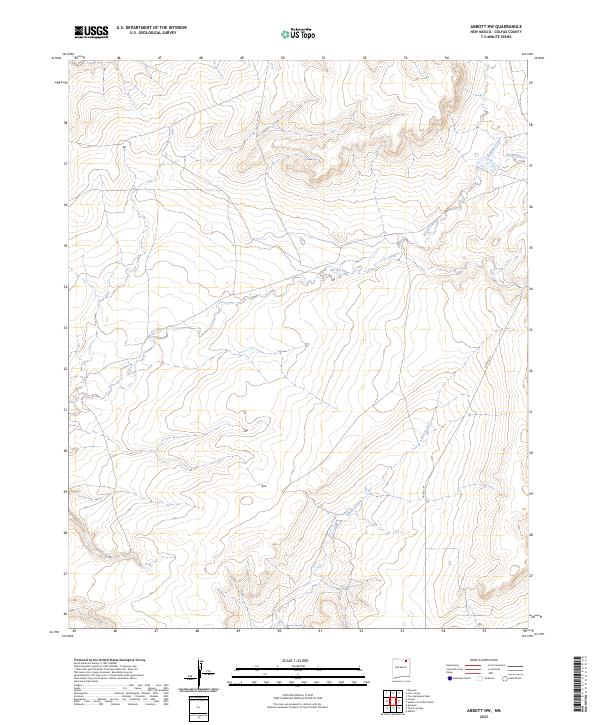 USGS Topographic Map – Abbott NW