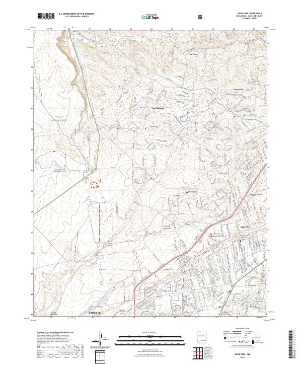 USGS Topographic Map – Agua Fria