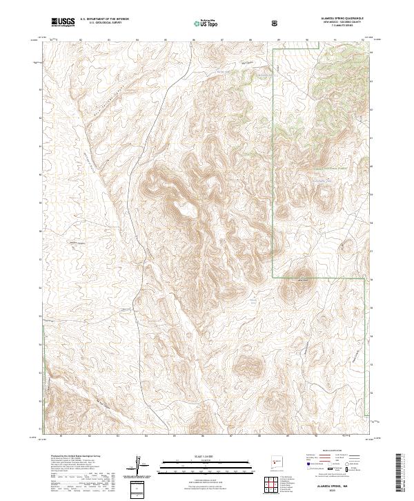USGS Topographic Map – Alameda Spring