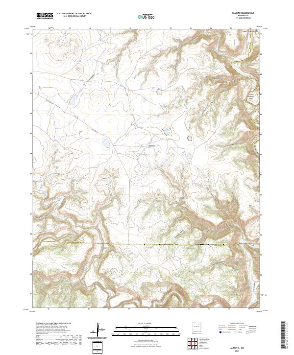 USGS Topographic Map – Alamito