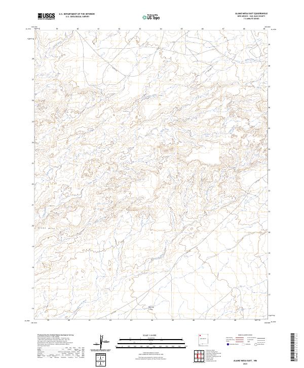 USGS Topographic Map – Alamo Mesa East