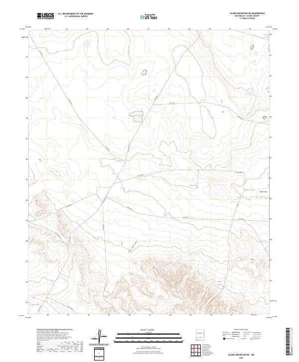 USGS Topographic Map – Alamo Mountain NE