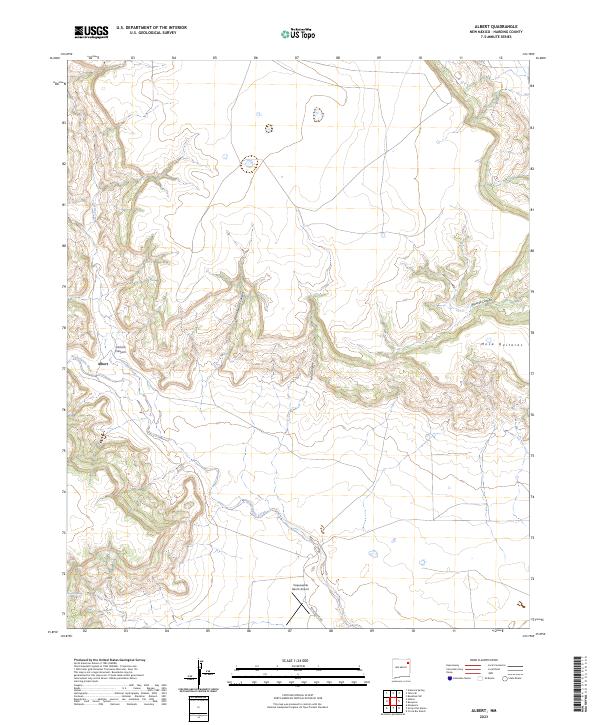 USGS Topographic Map – Albert