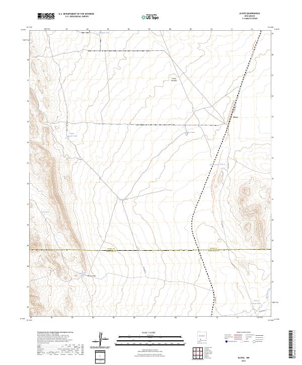 USGS Topographic Map – Alivio