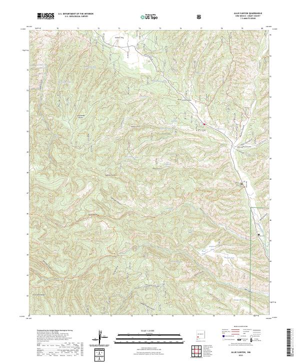 USGS Topographic Map – Allie Canyon