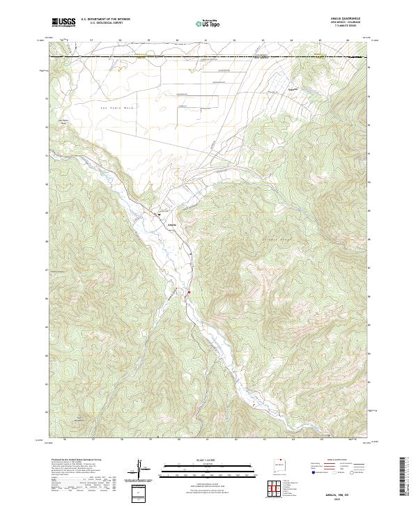 USGS Topographic Map – Amalia