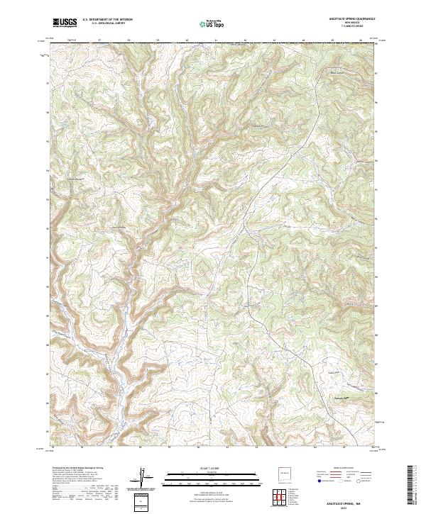 USGS Topographic Map – Anastacio Spring