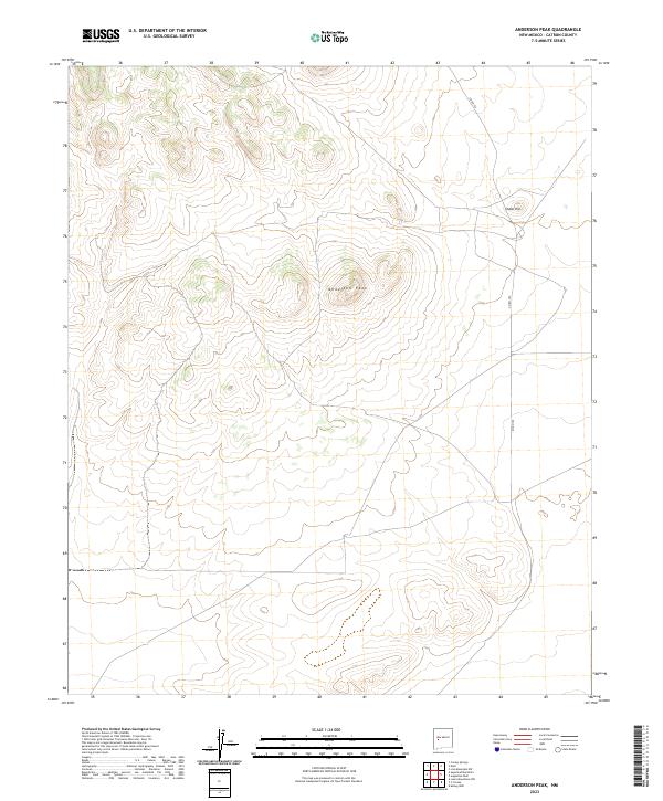 USGS Topographic Map – Anderson Peak