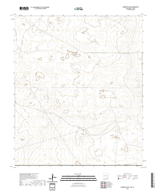 USGS Topographic Map – Andrews Place