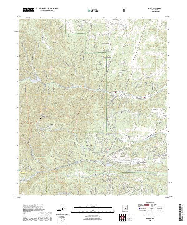 USGS Topographic Map – Angus
