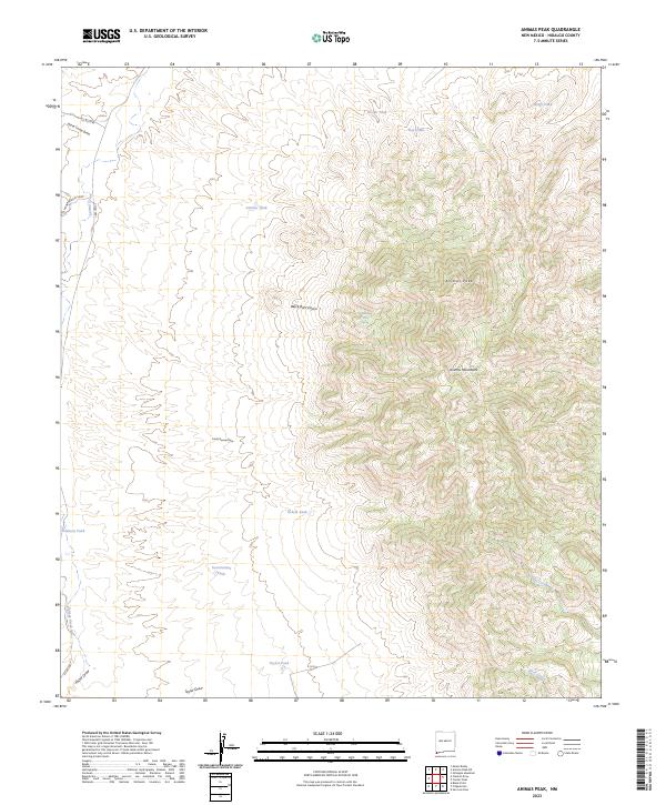 USGS Topographic Map – Animas Peak