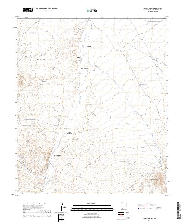USGS Topographic Map – Animas Peak NE